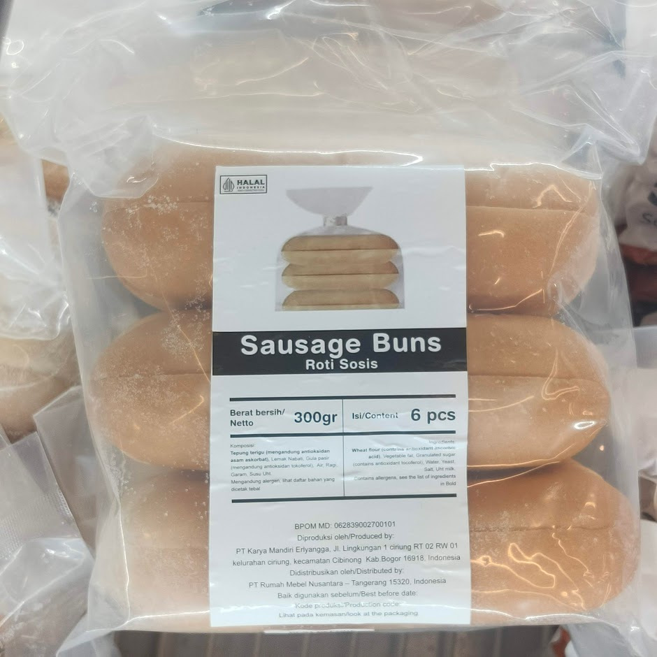 

Roti Sosis Hotdog Sausage Buns IK3A 6pcs (rotinya saja)