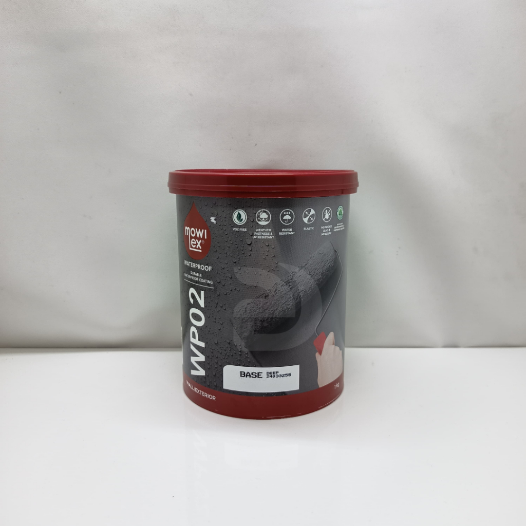 Mowilex WP02 Waterproof Cat Anti Bocor 1kg / Cat Pelapis anti bocor / cat ekterior / Mowilex Premium