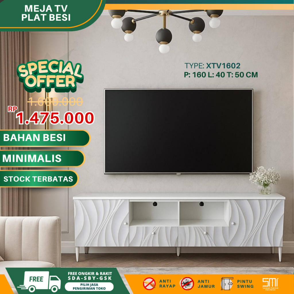 Rak TV Minimalis - Meja TV Kabinet TV Ruang Tamu Minimalis Buffet TV Rak Serbaguna Lemari TV