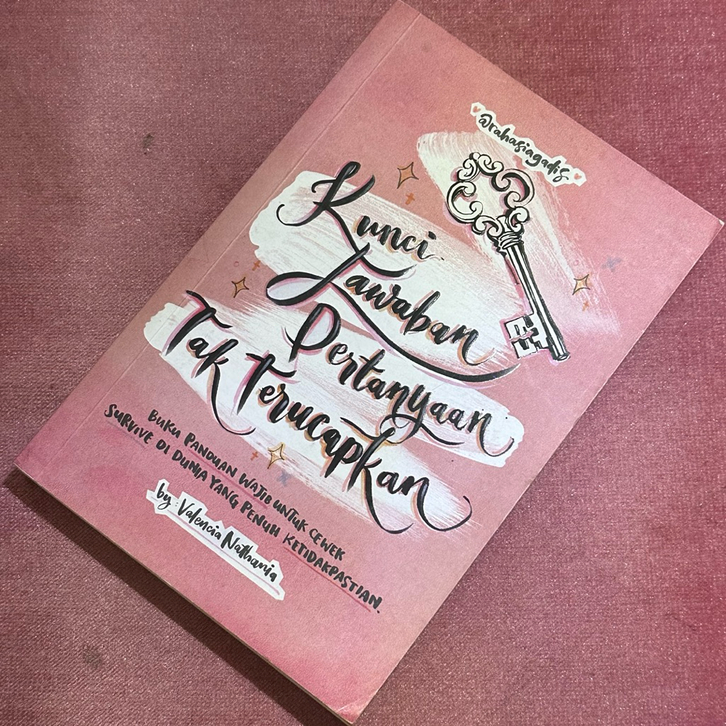 buku motivasi kjptt kunci jawaban pertanyaan tak terucapkan rahasia gadis harlette valencia nathania