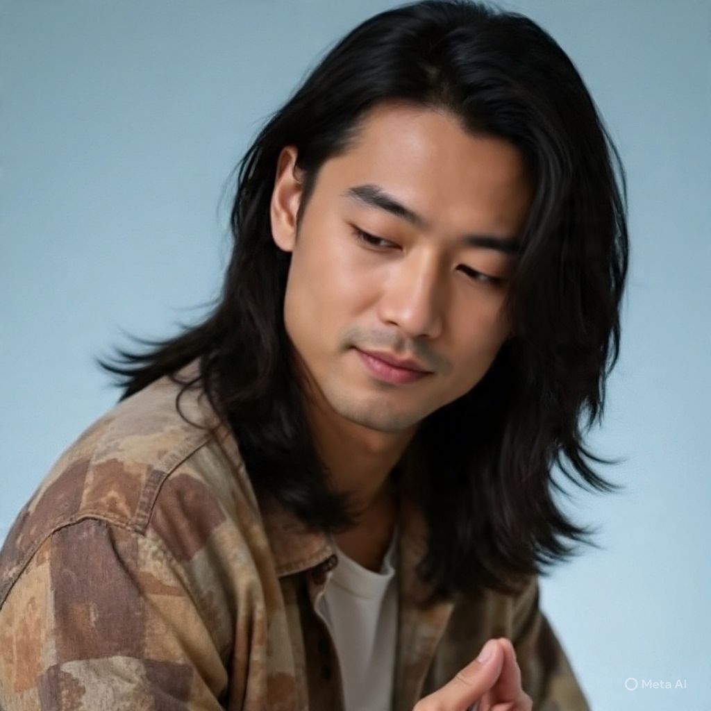 wig pria panjang / gondrong