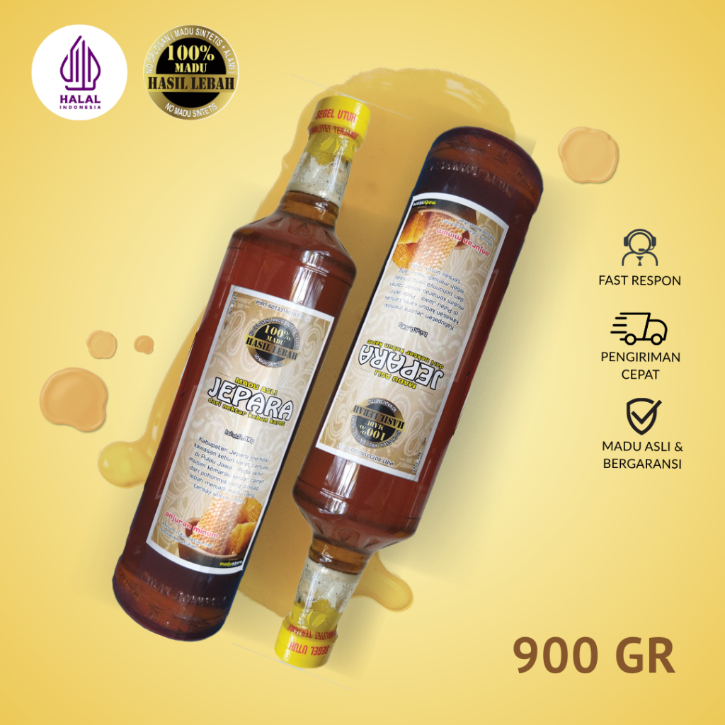 

MADU JEPARA 900GR ASLI RAW HONEY 100% TANPA PENGOLAHAN (SWEENEY) MADU MURAH GROSIR