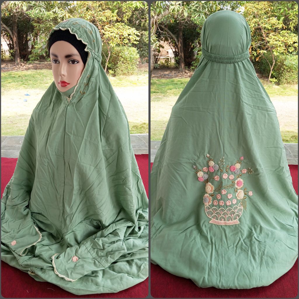 mukena Rayon bordir tile