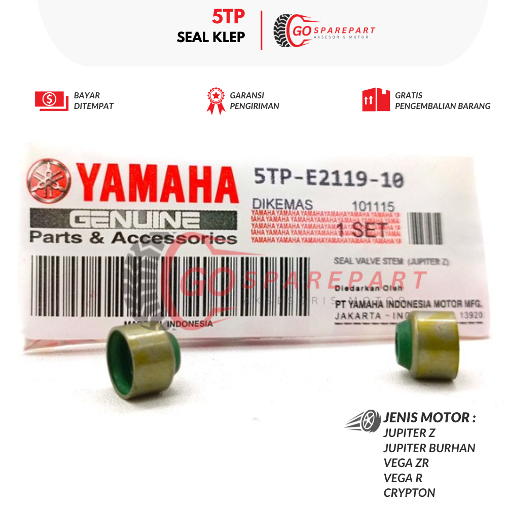 5TP SEAL KLEP MOTOR YAMAHA JUPITER Z / SIL KLEP MOTOR VEGA ZR / KARET KLEP VEGA R / KLEP CRYPTON / S