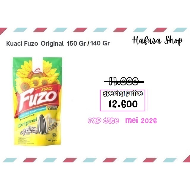 

Dua Kelinci Kuaci FUZO Original 150 gram / 140 gram