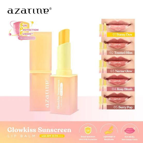 Azarine Glowkiss Sunscreen Lip Balm SPF 35 PA+++ | Lip Balm With SPF | Tinted Lip Balm