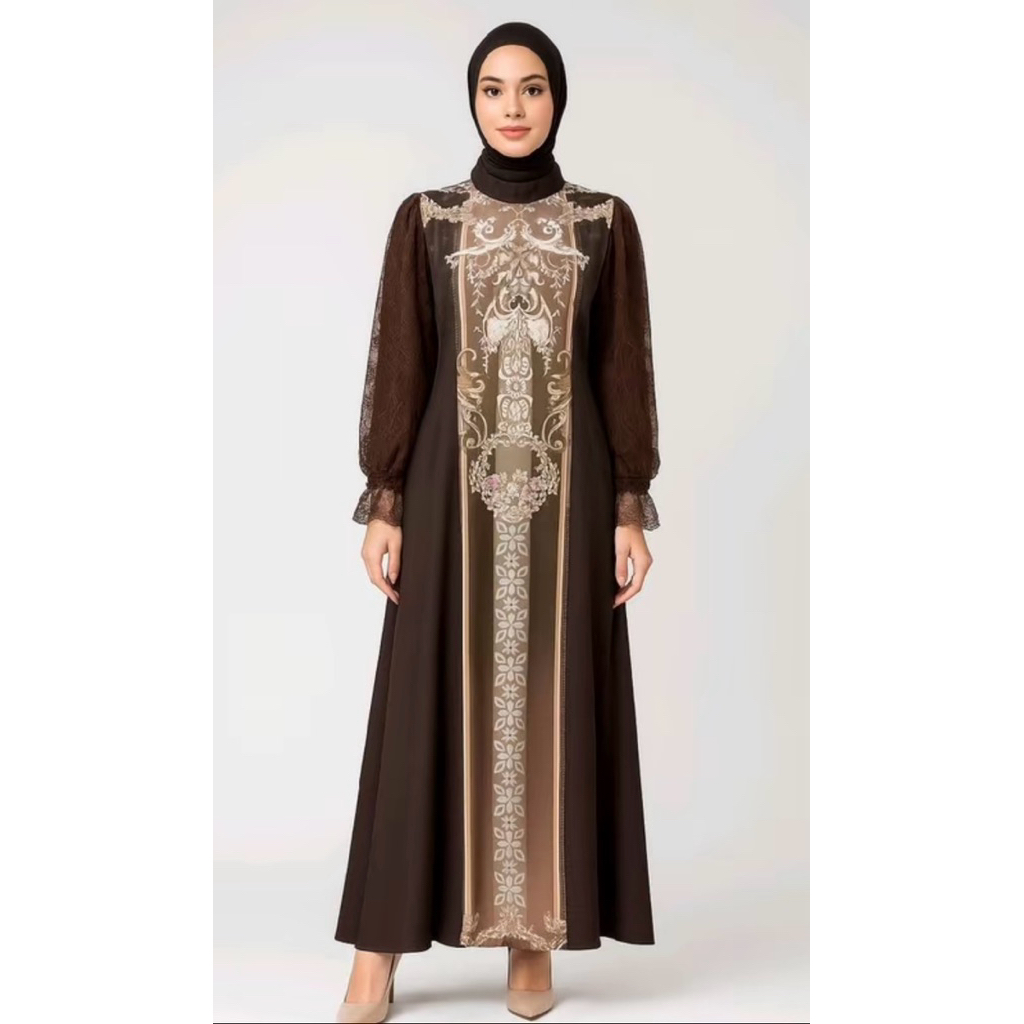 Outfitbymeta Keisha dress sultan mix chantili gamis sultan gamis kondangan pesta