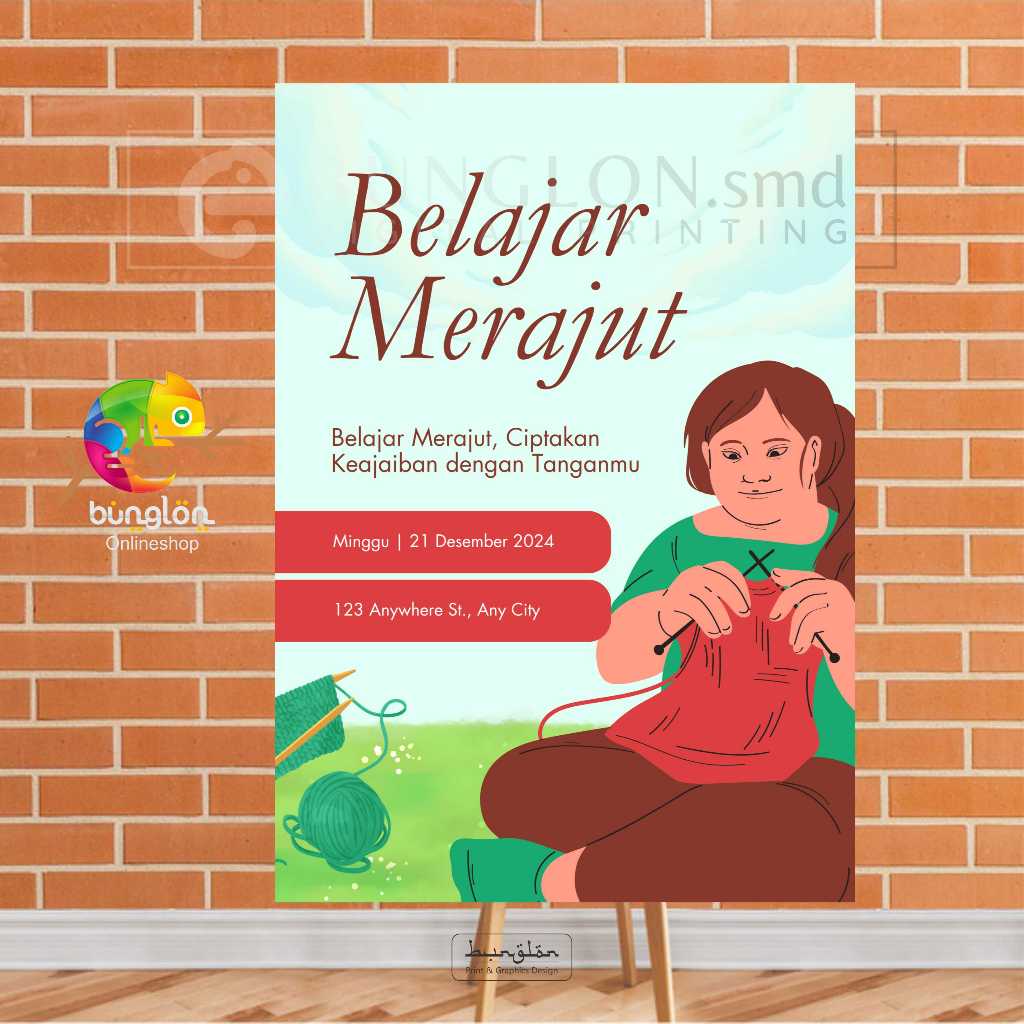 

Poster Belajar Merajut