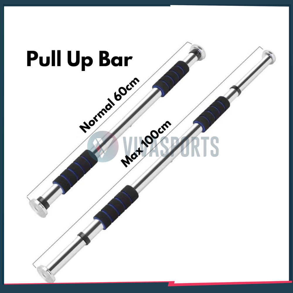 VIVASPORTS - Pull Up Bar Dinding Alat Tiang Pull Up Pintu 60-100CM