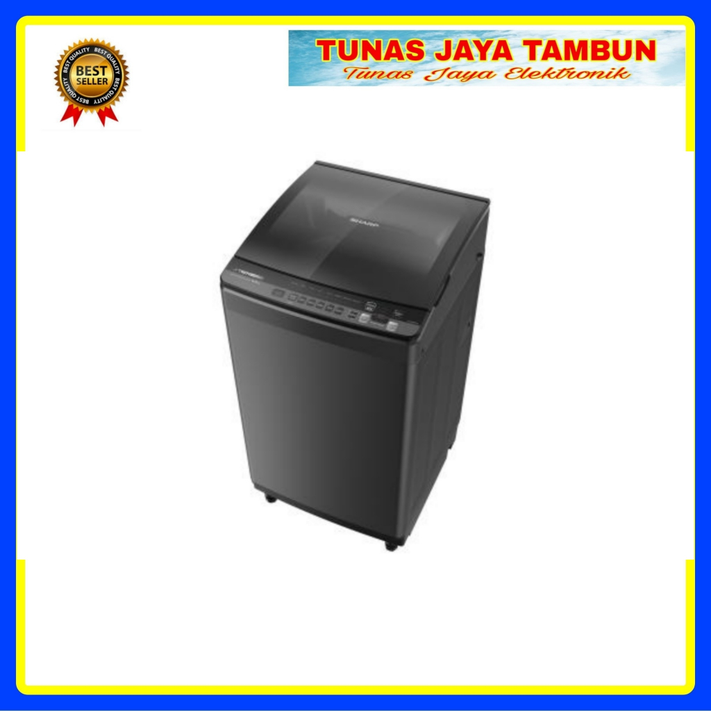 MESIN CUCI SHARP ESM 9500 XT / MESIN CUCI SHARP 1 TABUNG 9.5 KG / SHARP TOP LOADING ES-M9500XT-SA