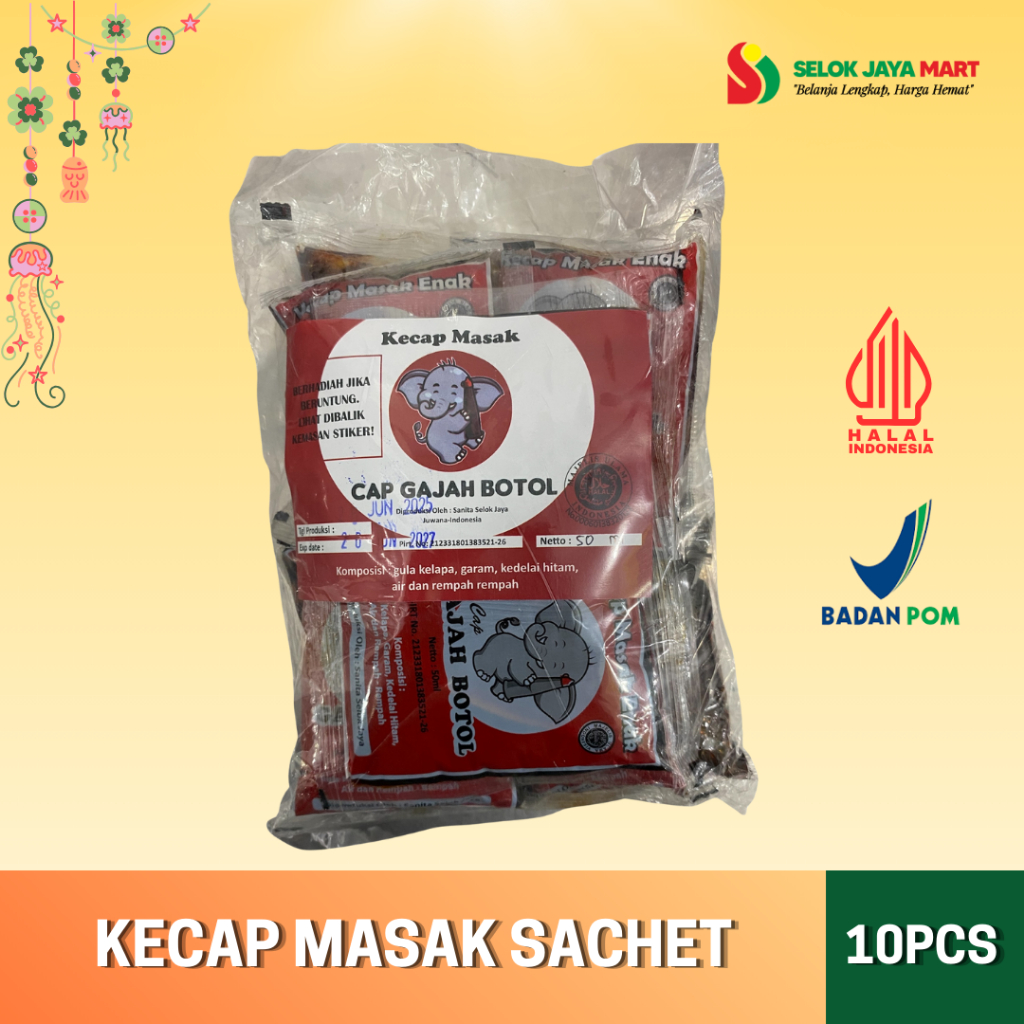 

KECAP MASAK SACHET ISI 10PCS
