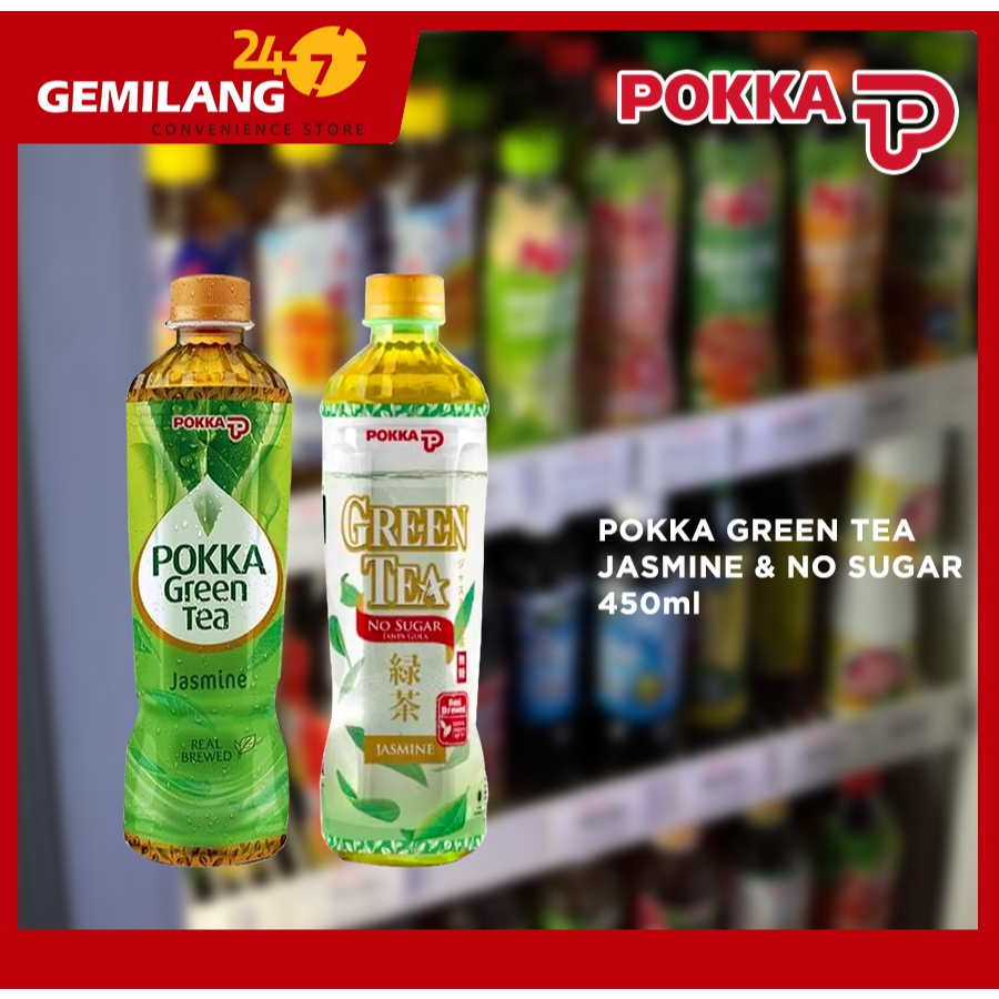 

POKKA GREEN TEA JASMINE, NO SUGAR JASMINE 450ml