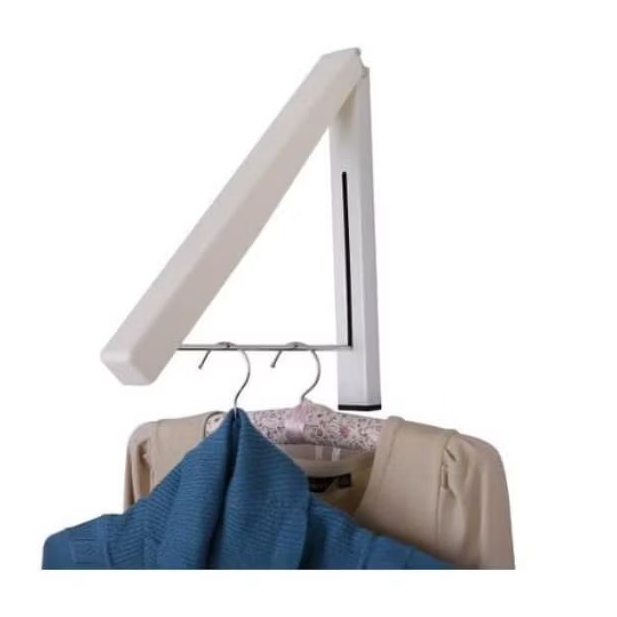 02 Gantungan Baju Dinding Lipat / Hanger Baju Dinding Gantungan  Siku Sudut Besi Jemuran Lipat