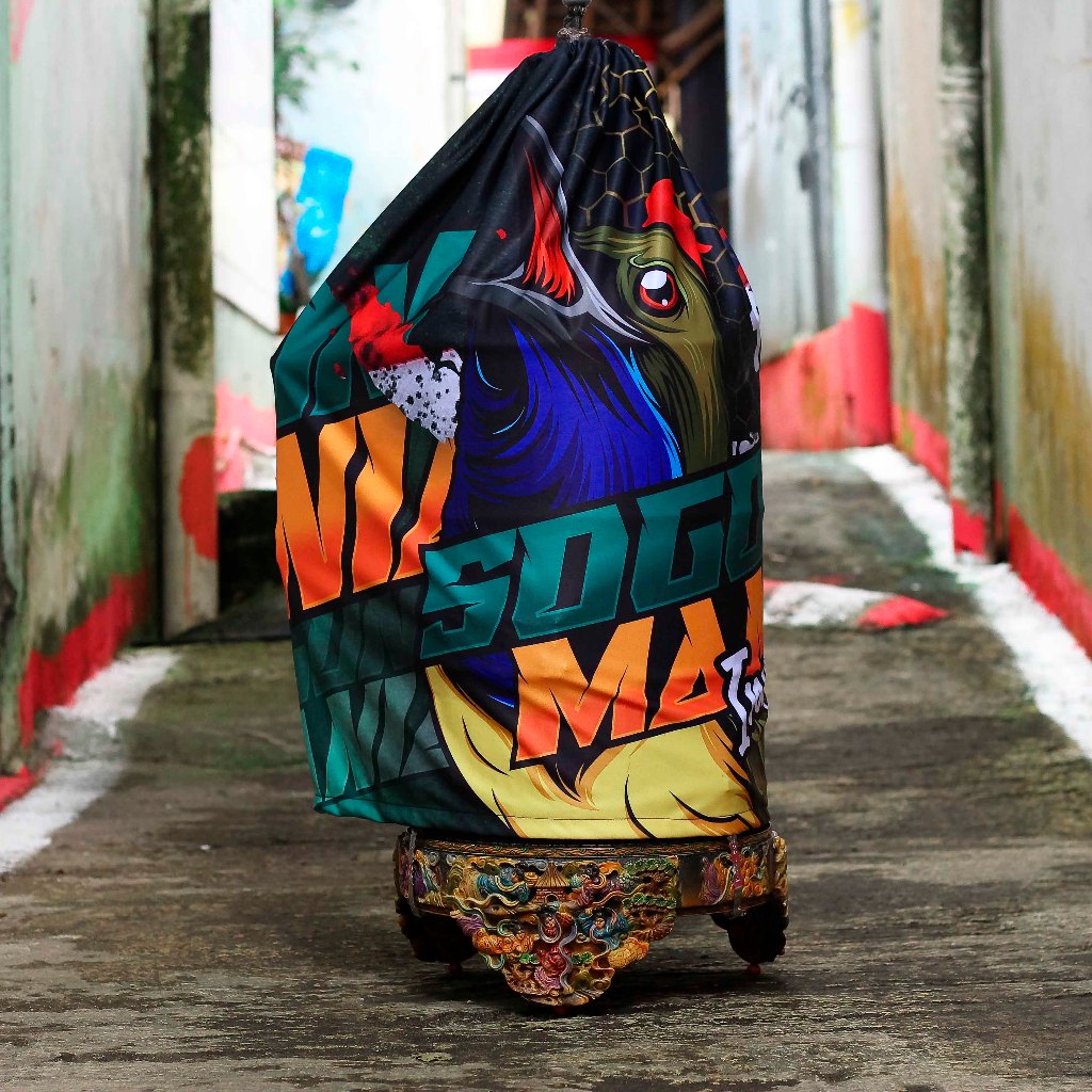 KERODONG FULL PRINTING MOTIF SOGON MANIA INDONESIA BISA CUSTOM NAMA BURUNG ATAU TEAM UKURAN KRODONG 