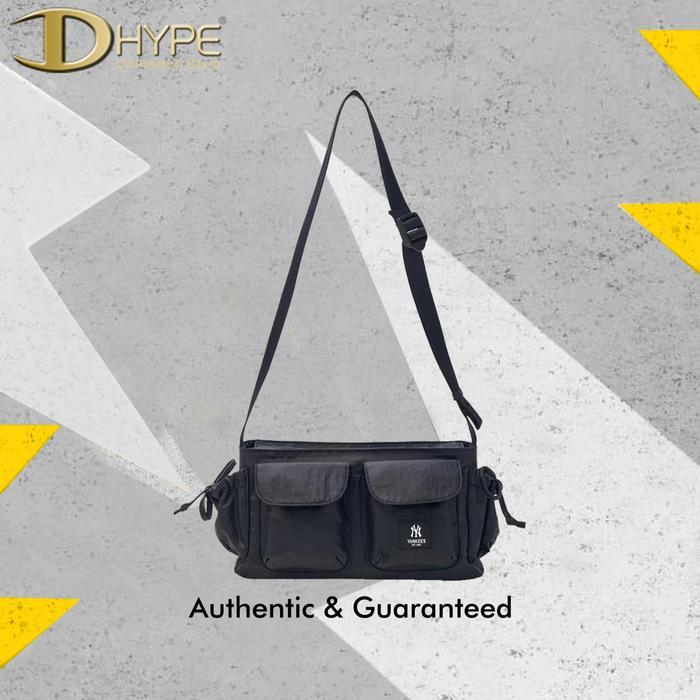 MLB NY YANKEES GORPCORE POCKET CROSS BAG BLACK 100% Authentic