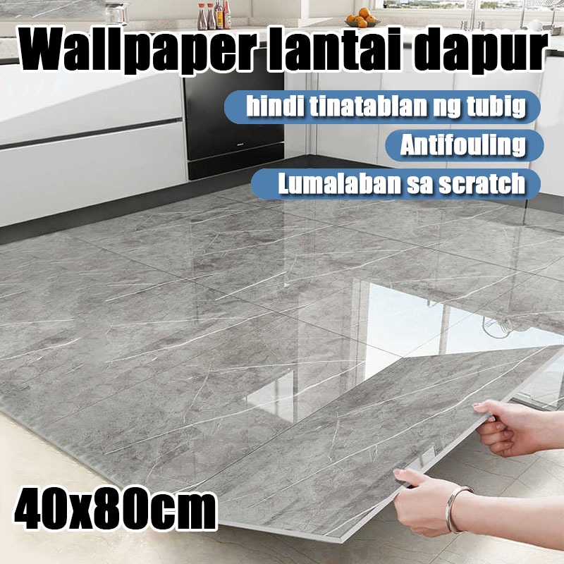 keramik dinding wallpaper dinding vinyl marble 40 x 80cm stiker keramik dinding dapur Stiker Kamar M