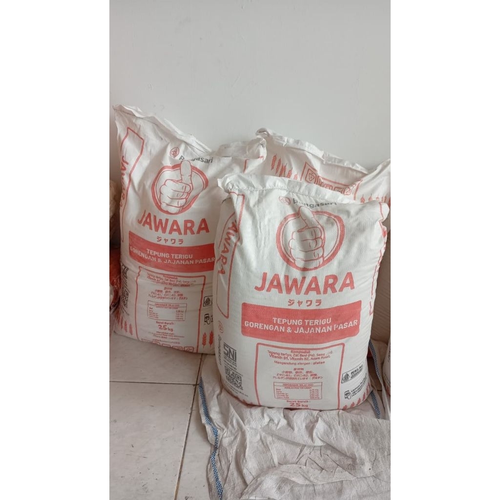 

TEPUNG TERIGU JAWARA 1 KARUNG 25KG INSTANT ONLY TEPUNG GORENGAN KUE