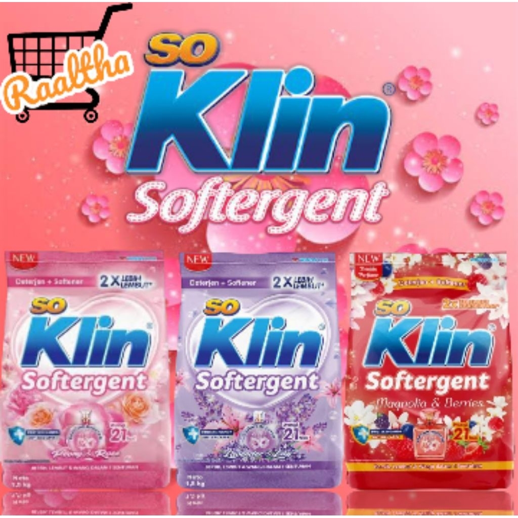 Soklin softergent detergent bubuk 1,5kg