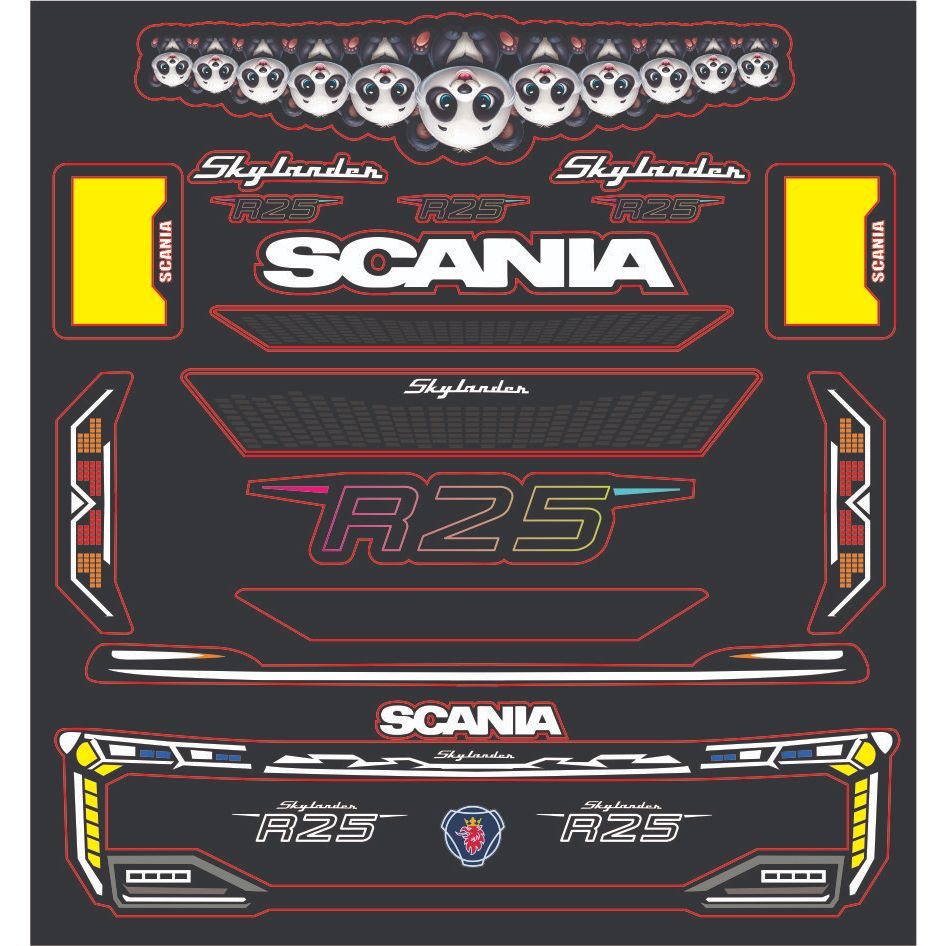 

Stiker bus stiker lampu miniatur bus jb3 dan jb5, selendang jb3, selendang jb5, strobo dan mata