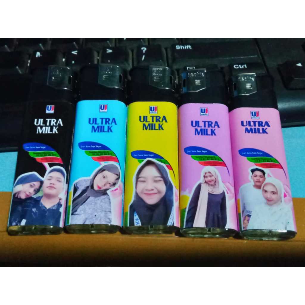 Korek Api Custom Foto Nama / Korek foto / korek labubu