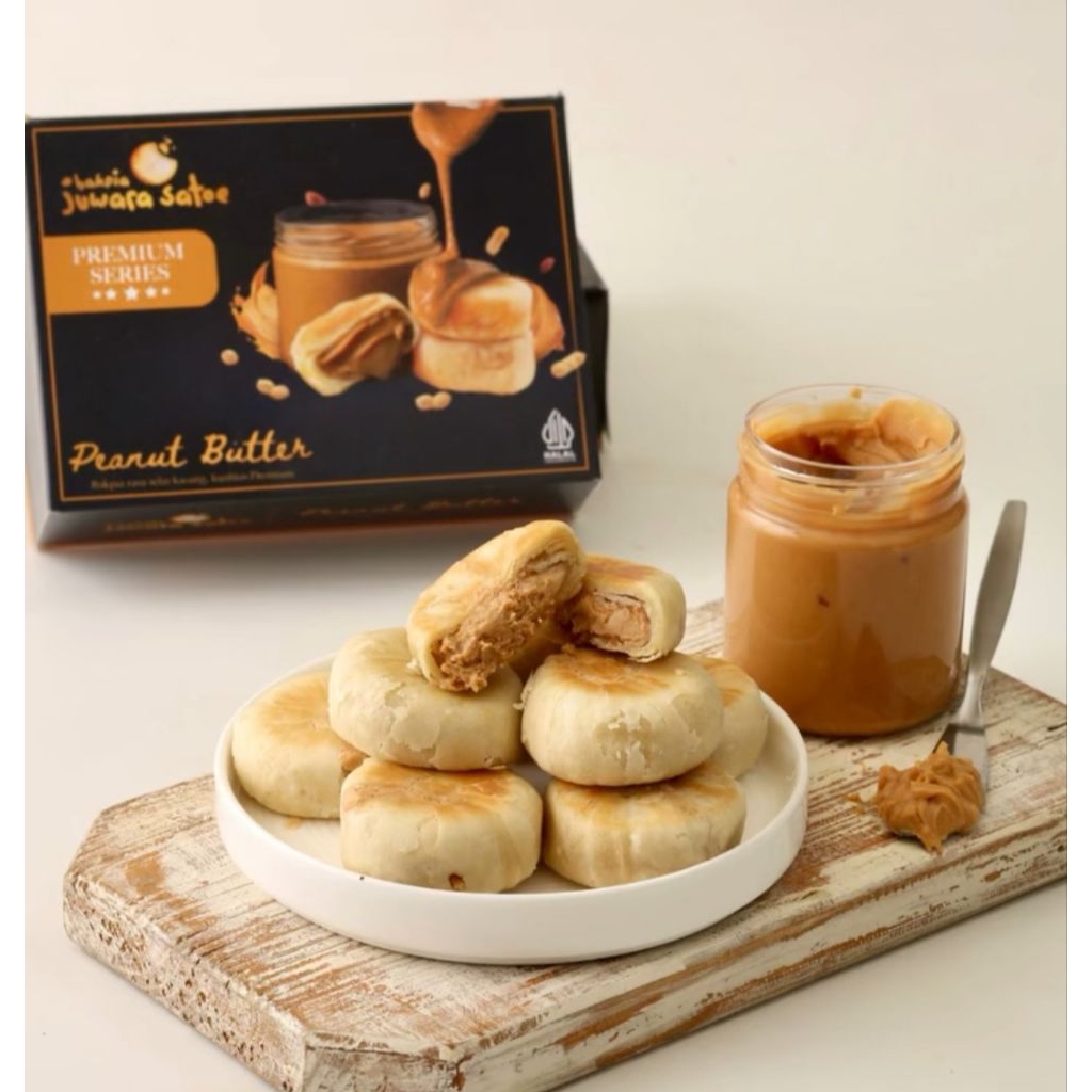 

Bakpia Premium Juwara Satoe Peanut Butter isi 15