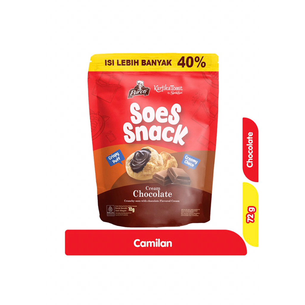 

Paroti Roti Soes Snack Cokelat 72 g