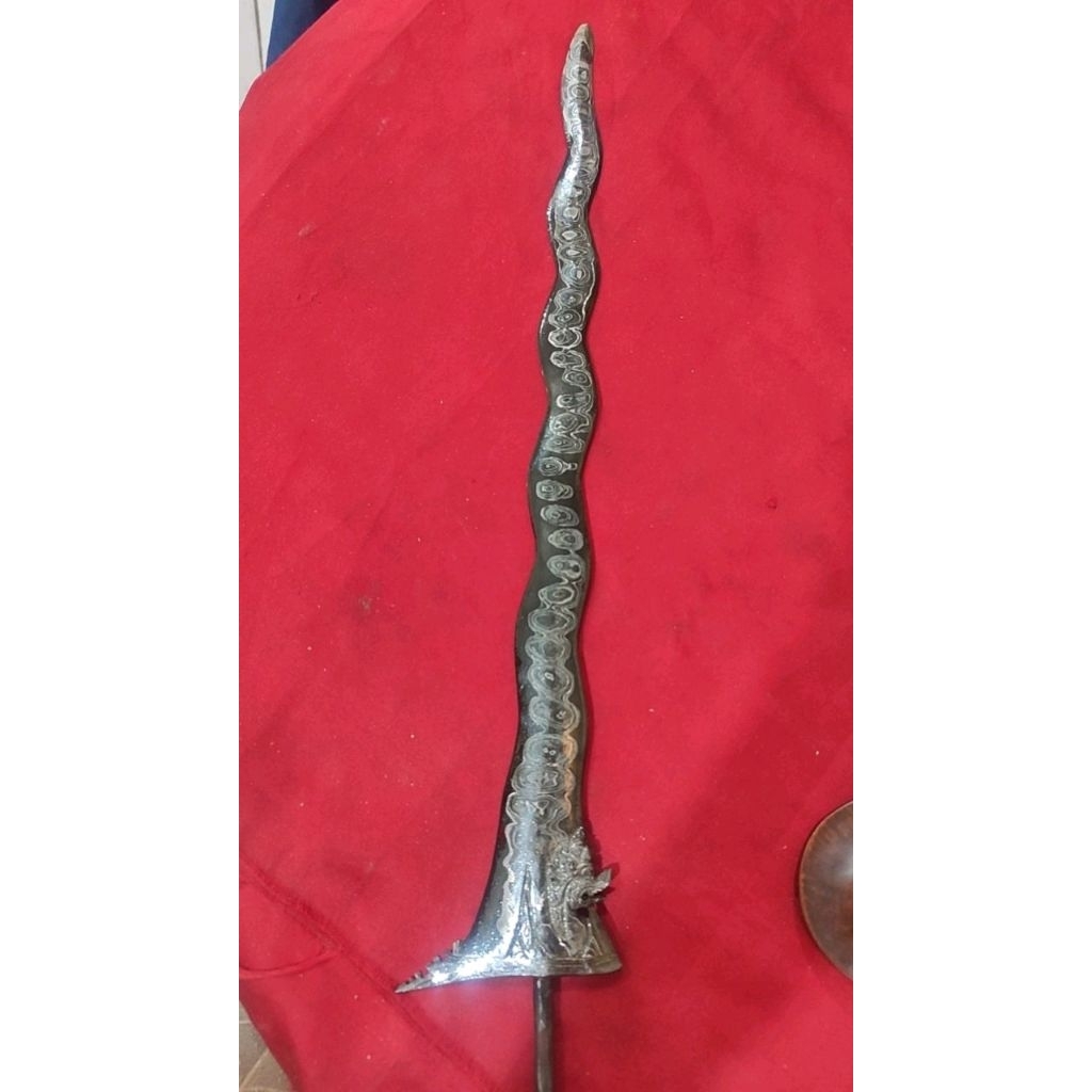 Bilah Keris Nogo Siluman pamor Uler Lulut