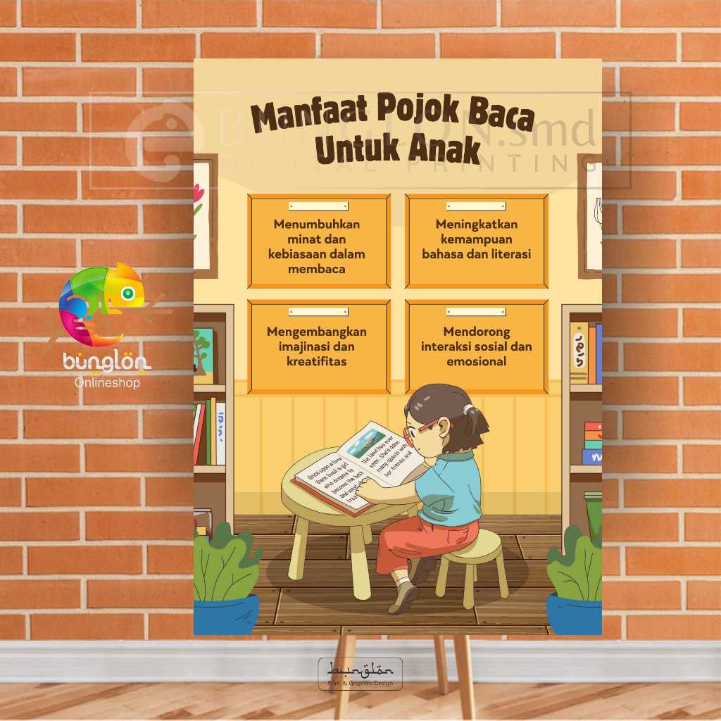 

Poster Manfaat Pojok Baca Untuk Anak