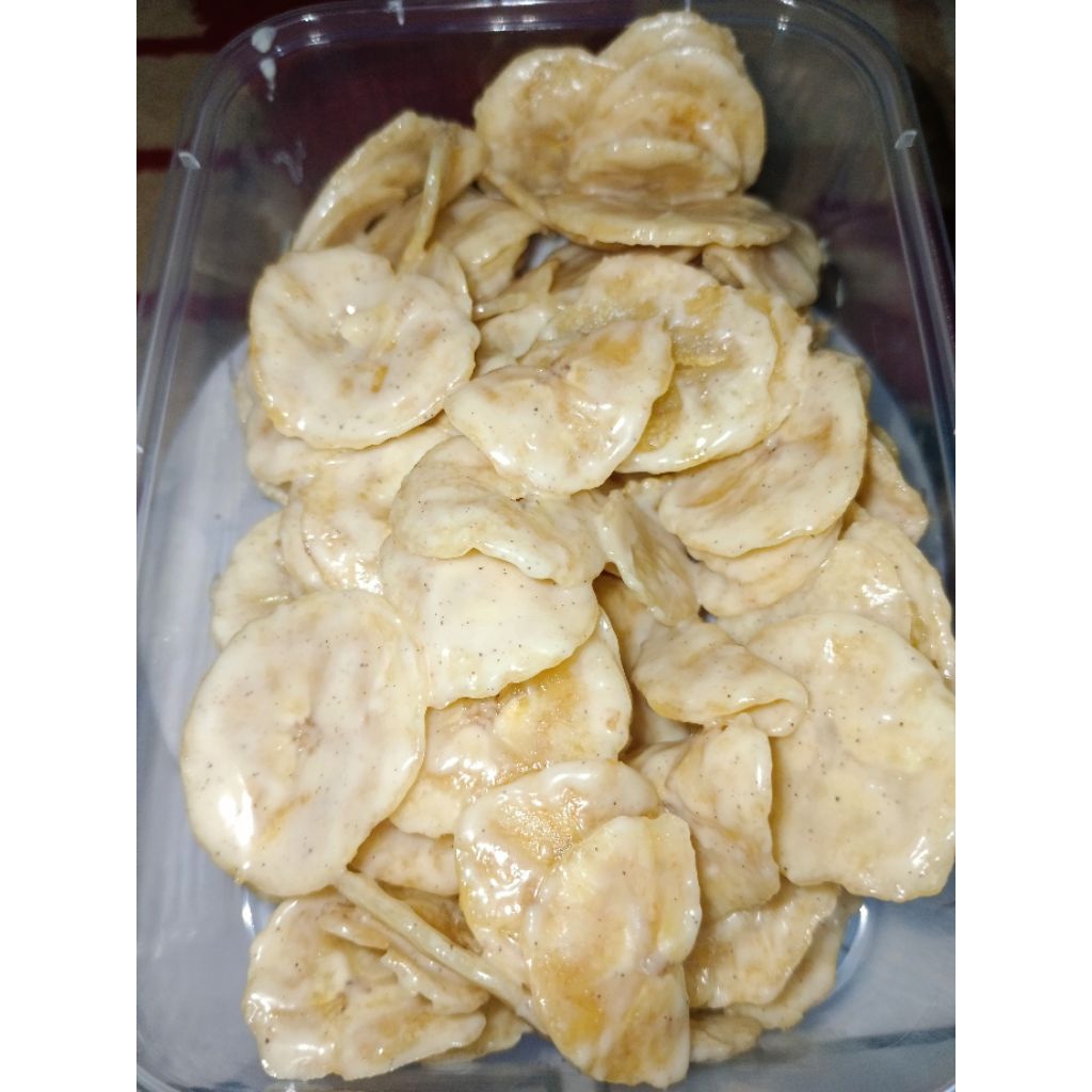 

Pikcau Lumer Keripik Pisang lumer rasa Tiramisu