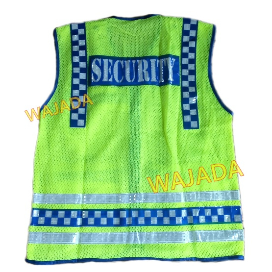 PROMO ROMPI JARING SECURITY Rompi Security Satpam | Rompi Jaring Security Lis Hitam - Rompi Jaring S