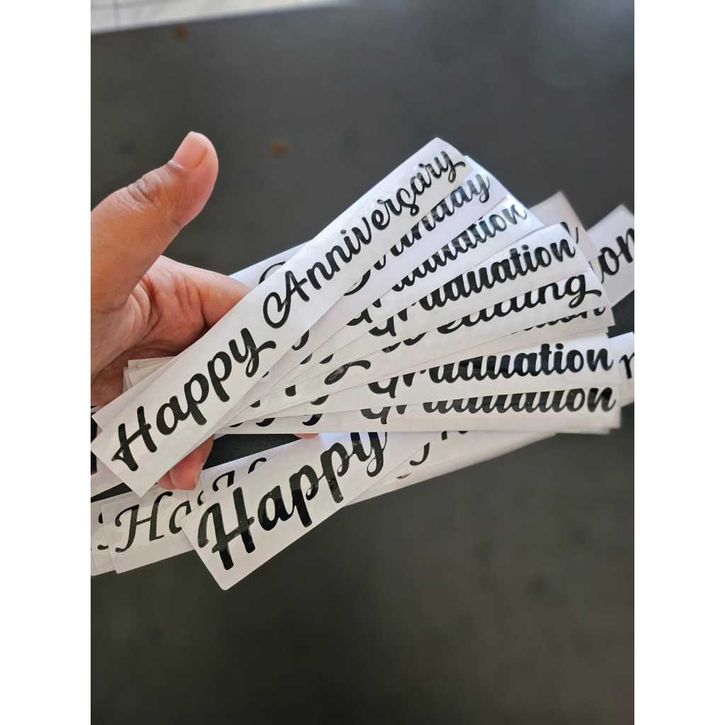 

STIKER UCAPAN UNTUK PITA SATIN (KHUSUS WARNA HITAM)/STIKER PITA GRADUATION/STIKER PITA SATIN