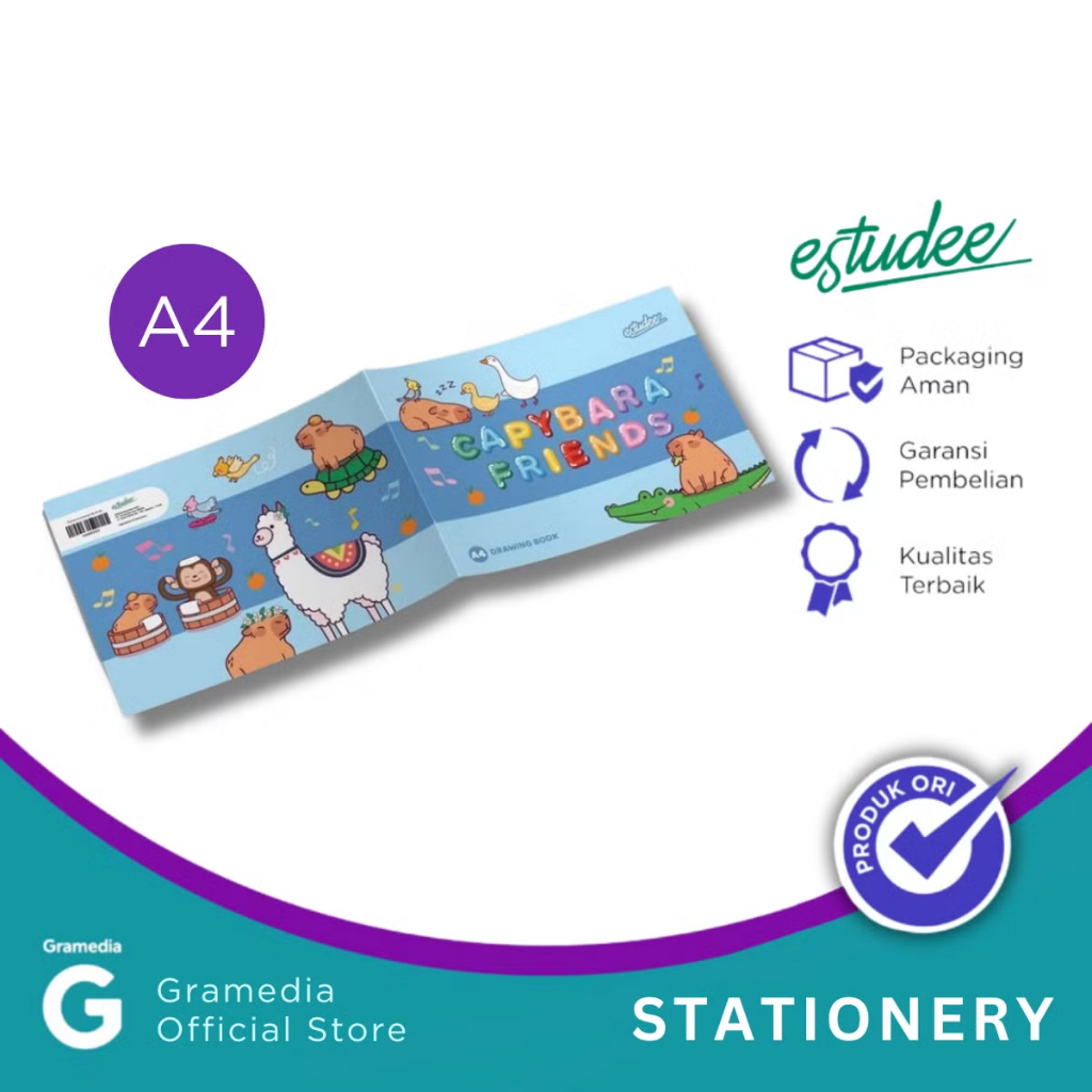 

Gramedia Tunjungan : Estudee Drawing Book A4 K Capybara