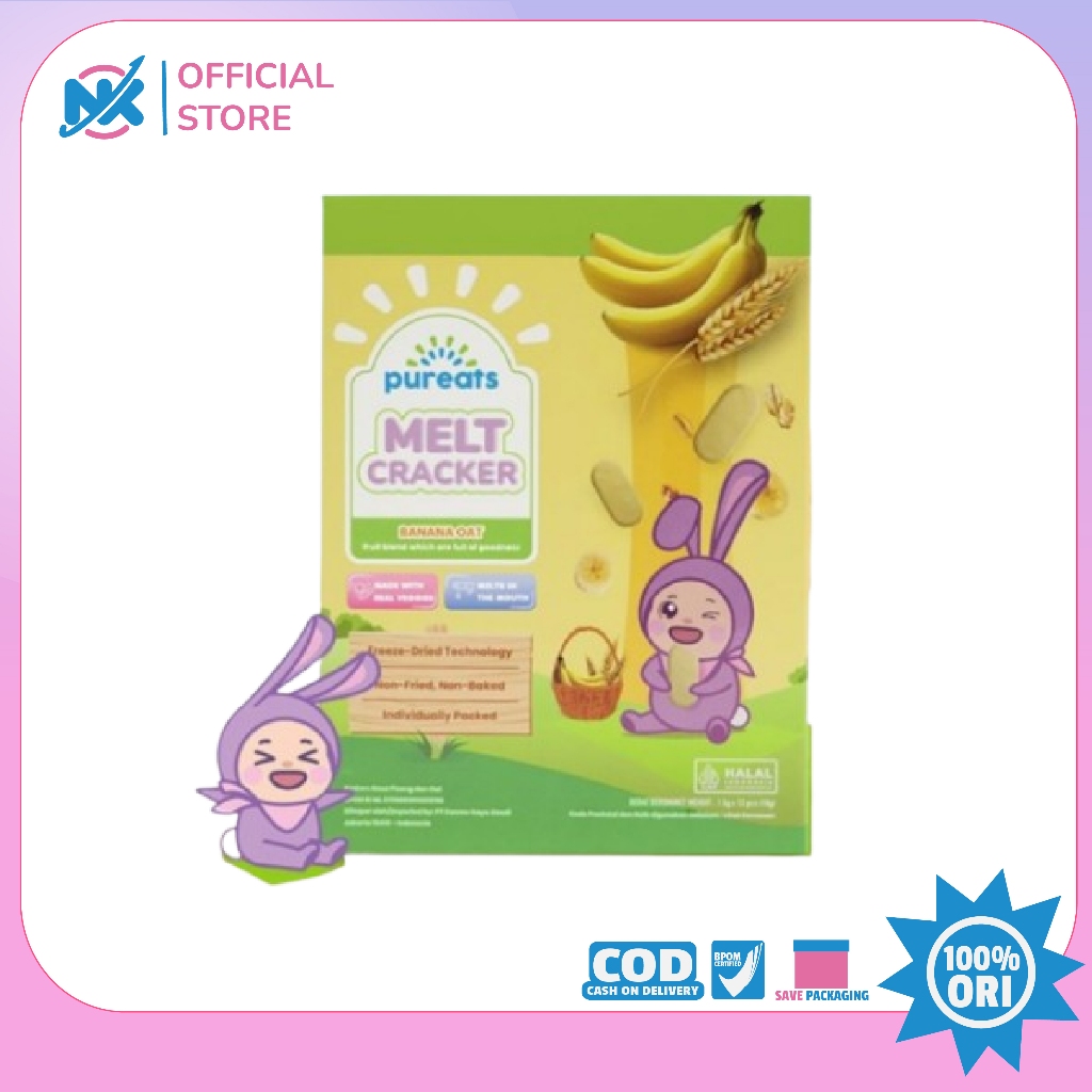 Pureats Melt Cracker - Sweet Potato & Banana Oat