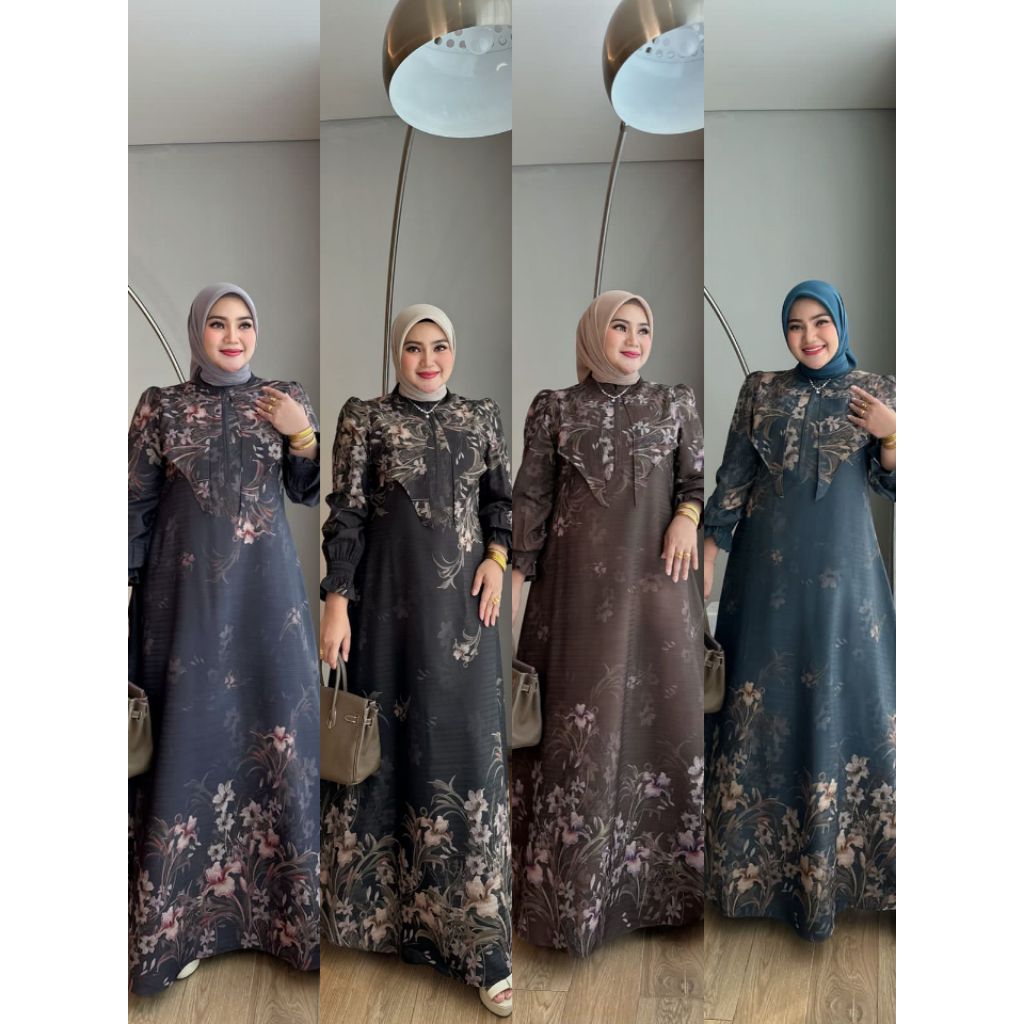 BISA COD/ GAMIS PARAMITHA &  ALLURA  DRESS SIZE M-XXL ORI IRNA EMERALD /TERLARIS/TERMURAH