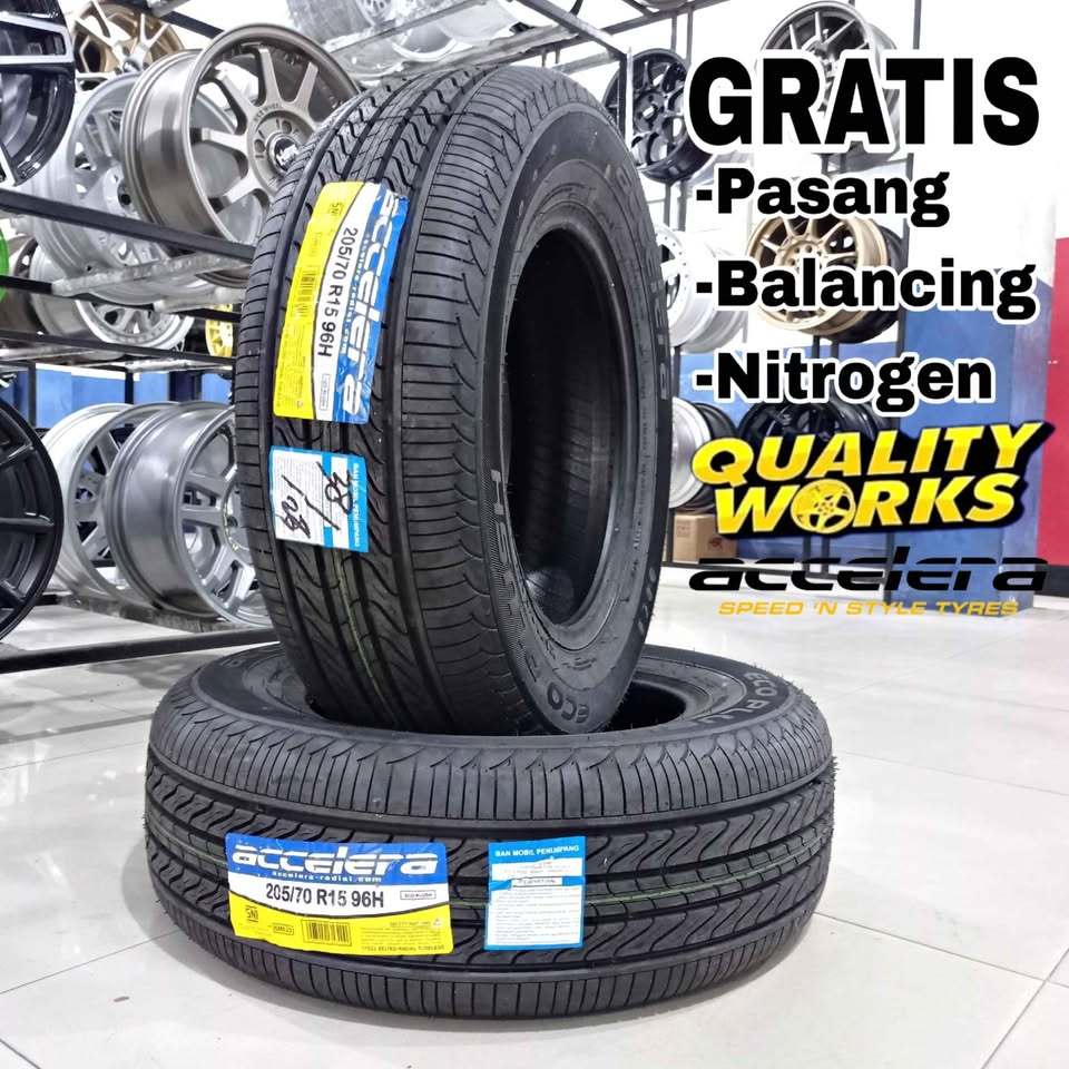 BAN MOBIL 205 70 R15 ACCELERA ECOPLUSH - BAN RING 15 UKURAN 205/70 R15