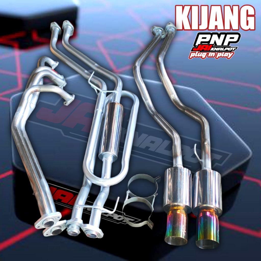 Kijang knalpot racing header 432 full set