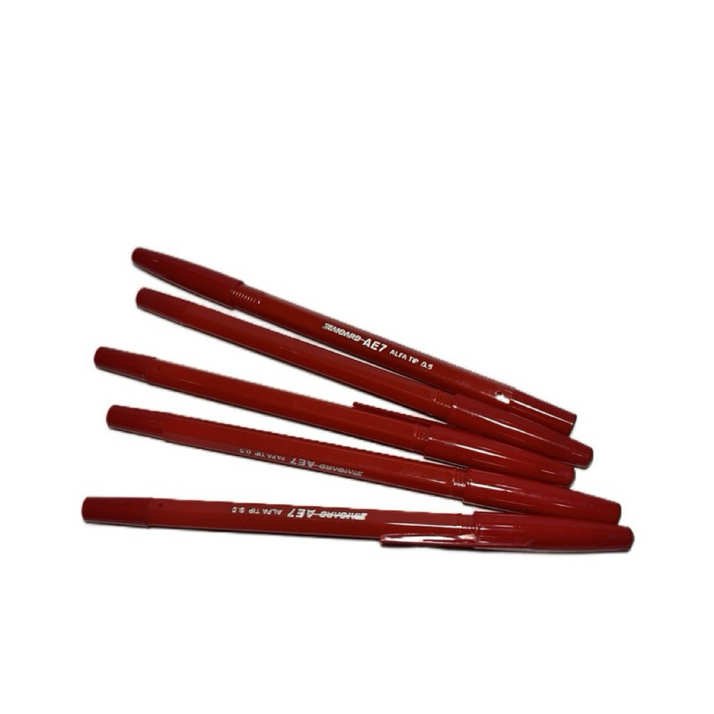 

Pulpen Standar AE7 0.5 Warna Merah Per Pcs