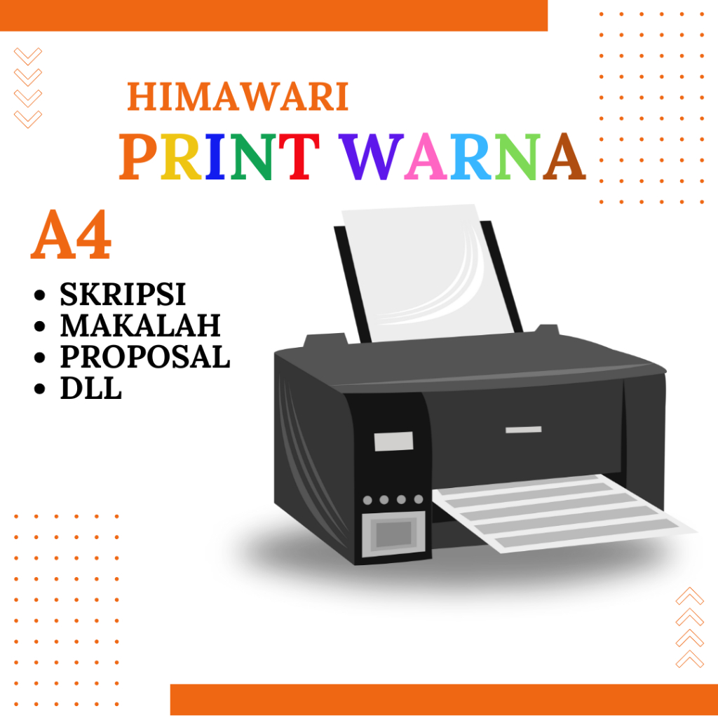 

Print Dokumen A4 Hitam putih / Warna - cetak makalah, skripsi, Tugas 75 GSM Murah