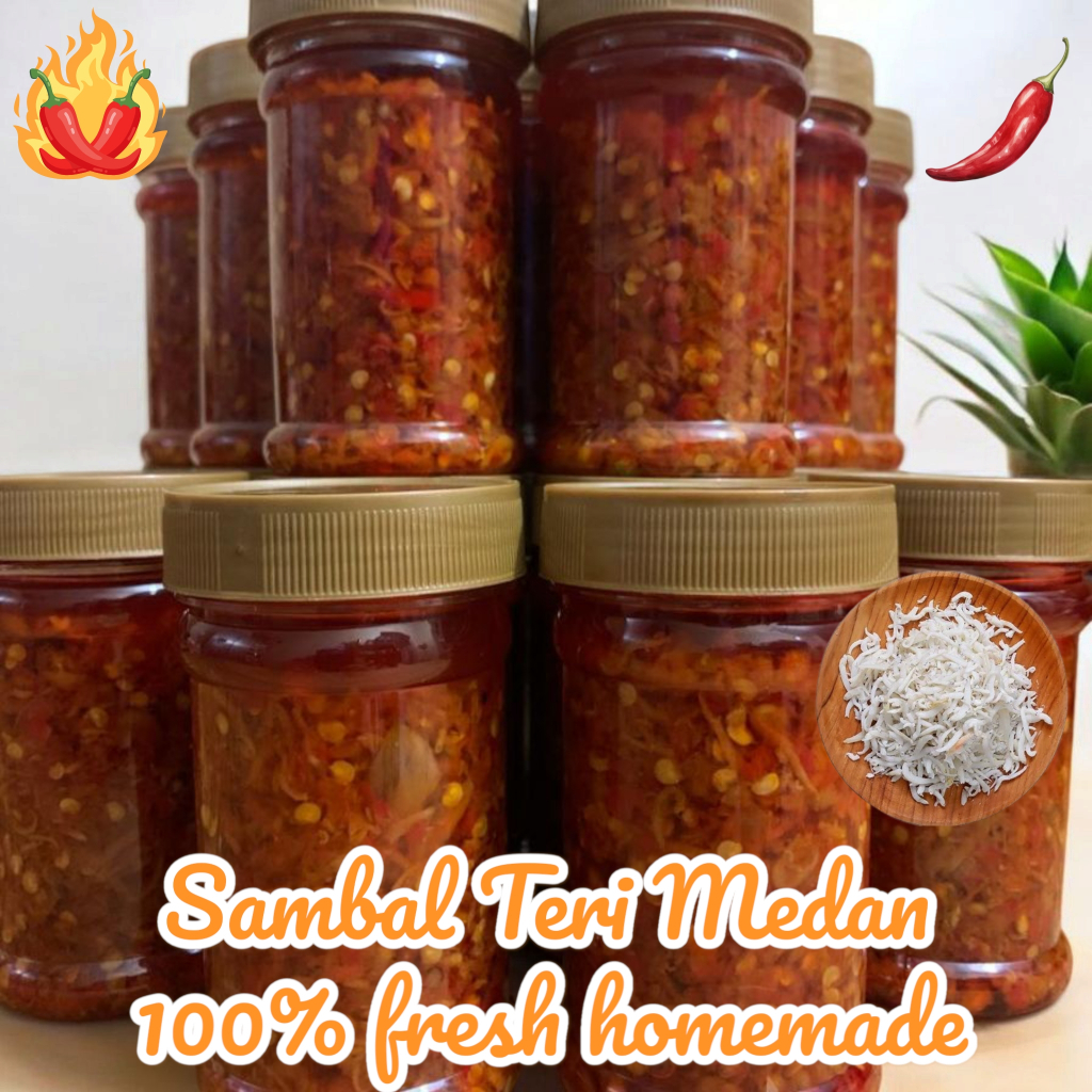 

Sambal Teri Nasi Medan Homemade Asli – Sambal Ikan Teri Pedas Gurih Enak Tahan Lama