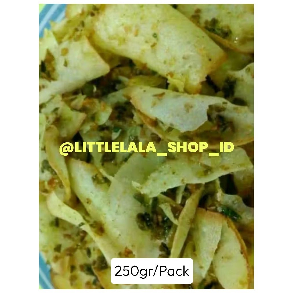 

Kripik Ubi Khas Dumai Riau Ubi Cabe Ijo Homemade/keripik singkong cabe hijau/kripik ubi cabai hijau/littlelalasnack/little lala