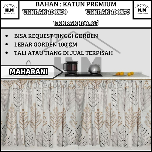 [ MAHARANI ] Gorden Dapur Minimalis Bahan Katun Premium