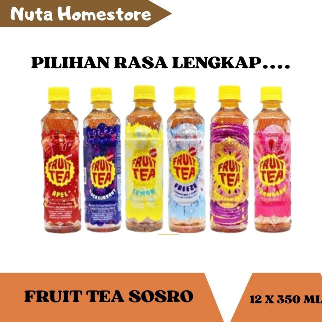 

FRUIT TEA ALL VARIANT 350ml isi 12