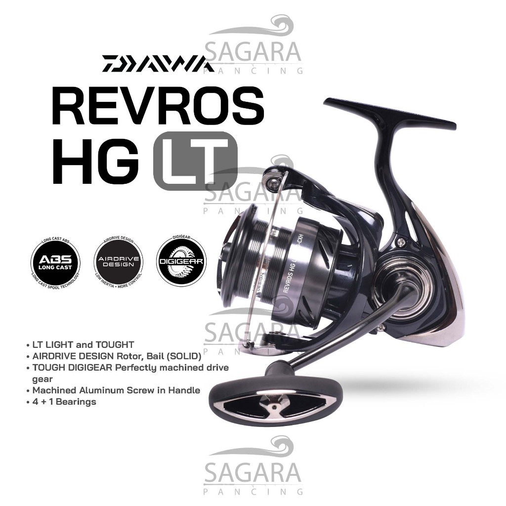 Reel Daiwa Revros HG LT Reel Pancing Spinning Power Handle