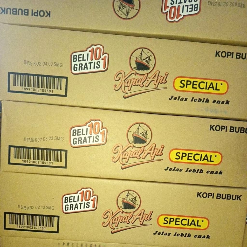 

Kopi Kapal Api Mini 6gr (1 Dus Isi 20 Renceng) PROMO 10+1