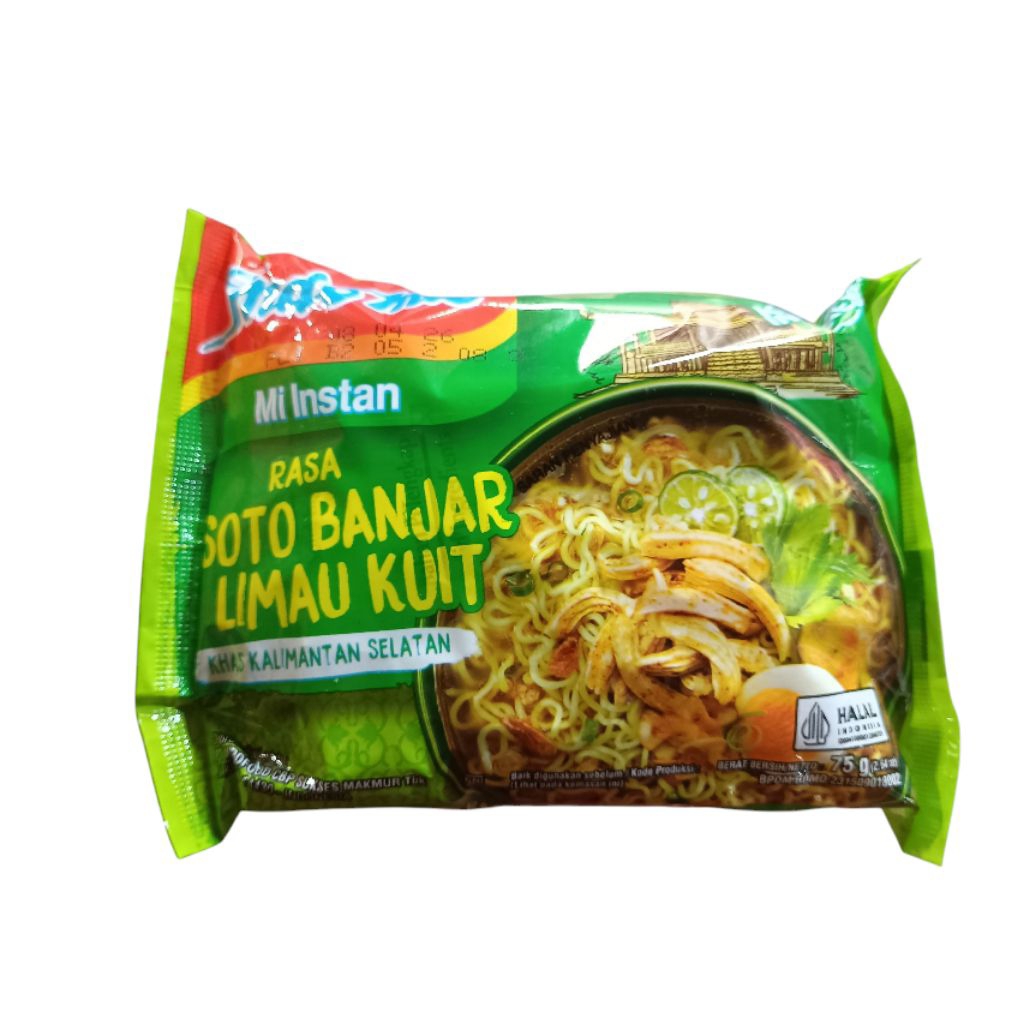 

Mie Indomie Kuah Rasa Soto Banjar Limau Kuit Mi Khas Kalimantan Selatan 75gr