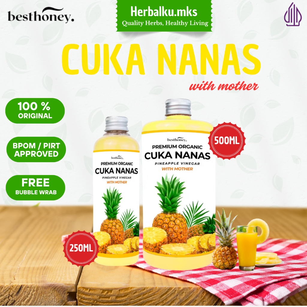

Best Honey Cuka Nanas Organik 250ml & 500ml Asli Murni 100% Fermentasi Alami