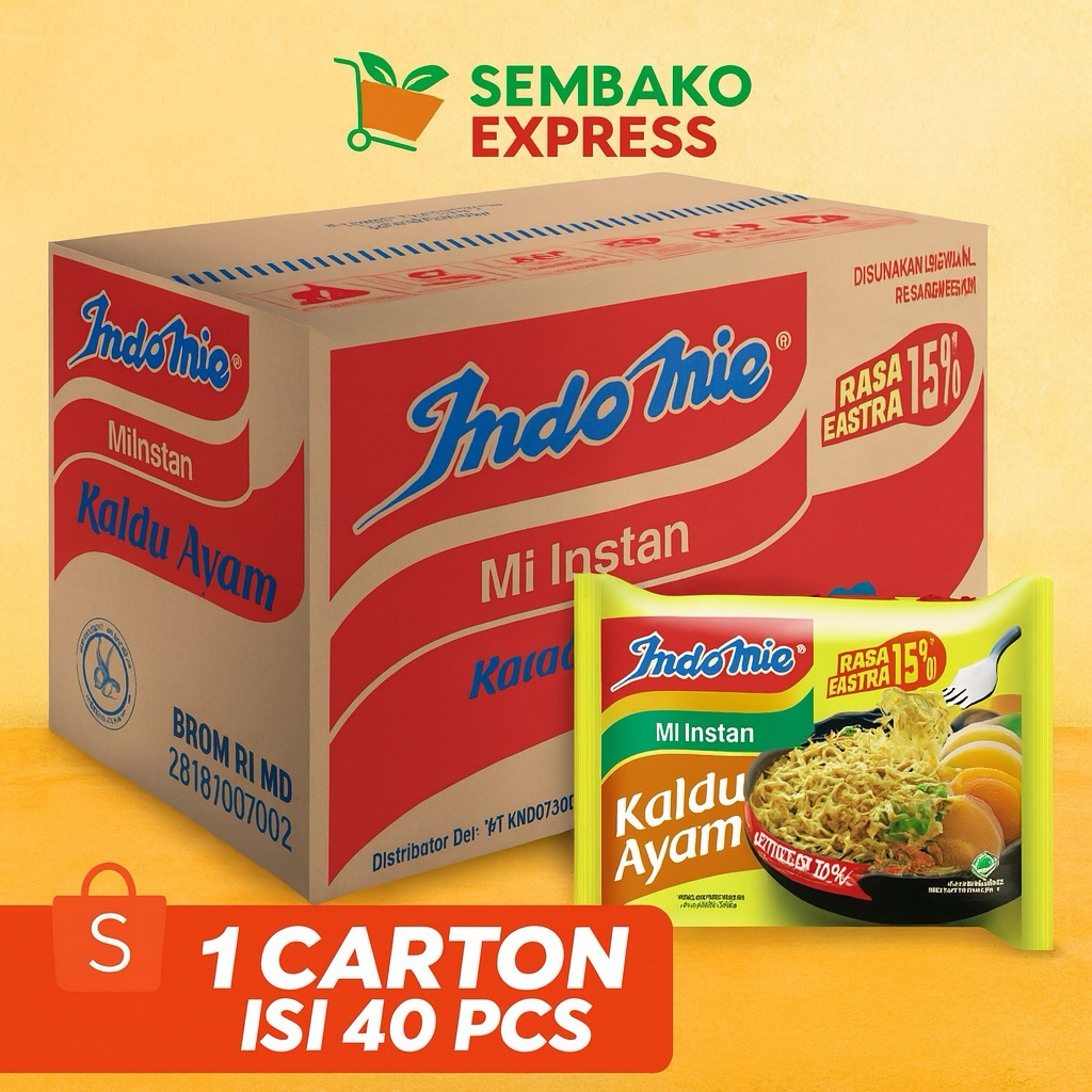 

Indomie Mi Instan Kaldu Ayam 1 Dus (Isi 40 pcs) – Porsi Ekstra 15%
