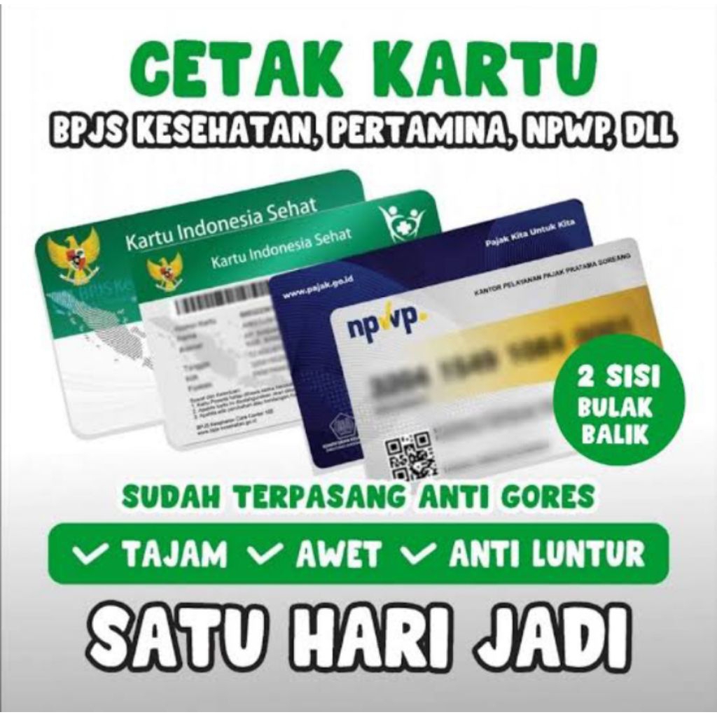 

Cetak kartu PVC personal dan profesional