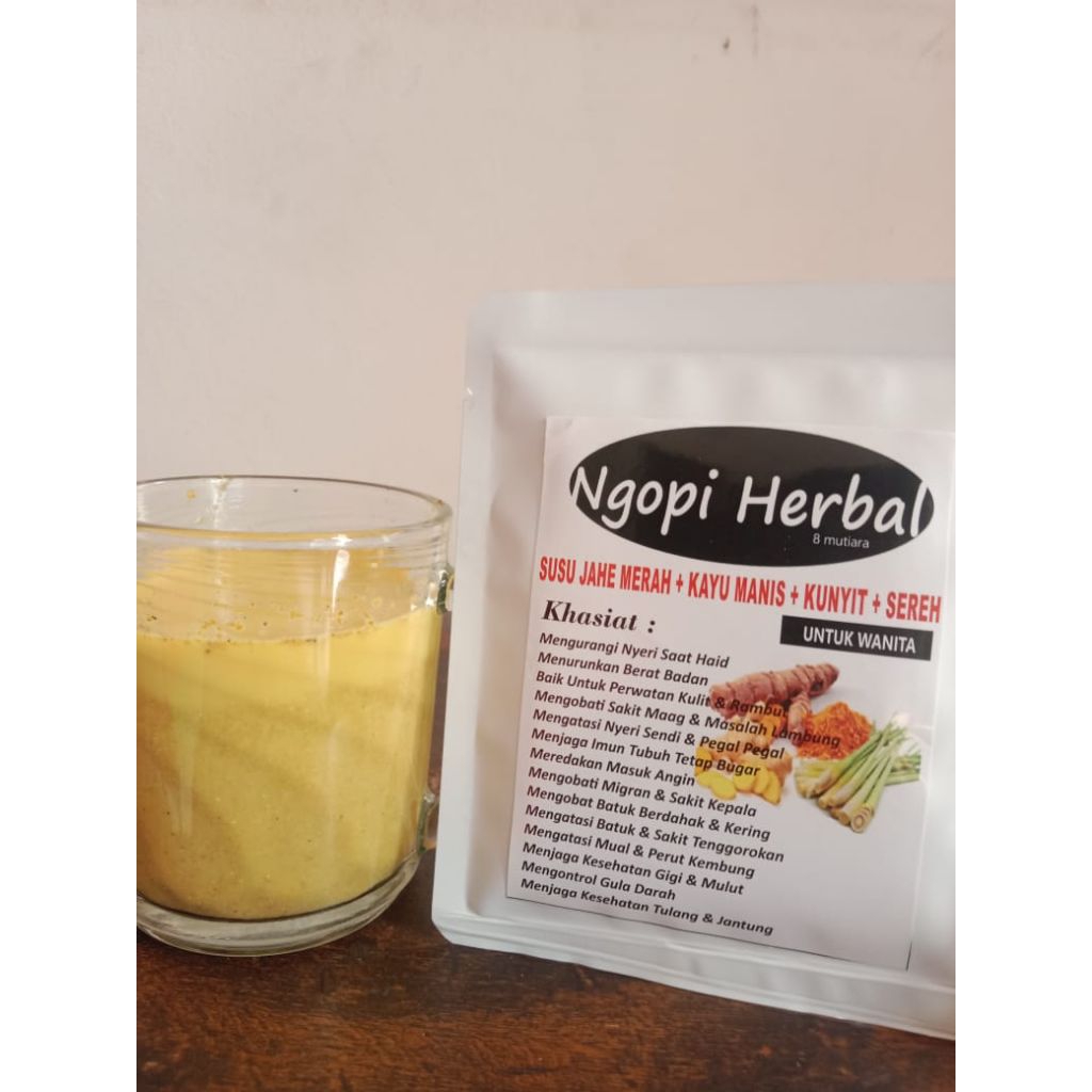 

Saset Susu Jahe Merah + Sereh + Kunir + Kayu manis ( Cocok Untuk Wanita )