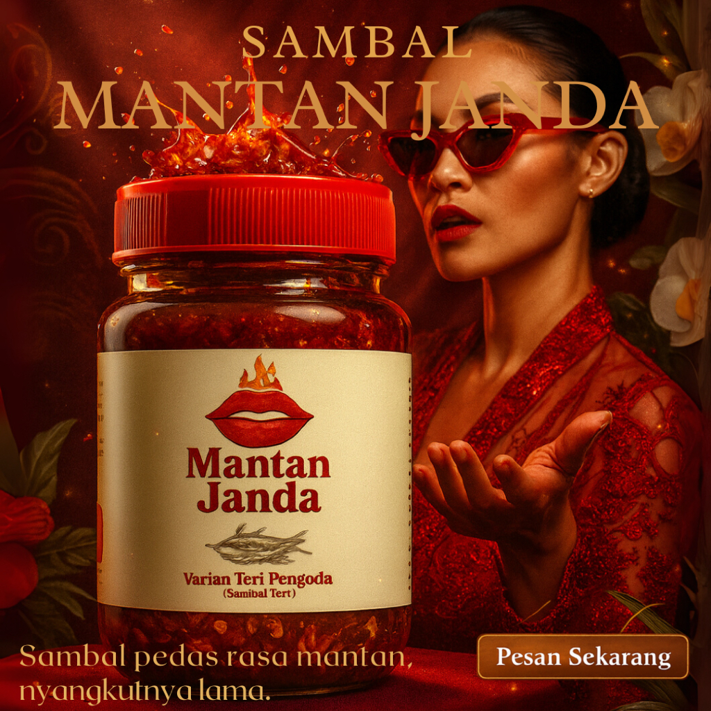

Sambal Ikan Teri Asin Pedas Gurih by MANTAN JANDA Varian Teri Penggoda 180 gr